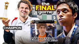 Game that made Magnus Carlsen the New World Cup Champion  Pragg vs Carlsen Tiebreaks Game 2 [upl. by Paresh]