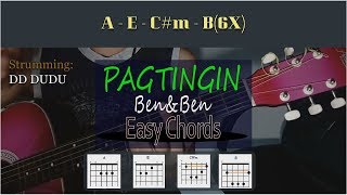 Pagtingin  BenampBen  Easy Guitar Chords [upl. by Yrod983]