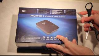 Unboxing Linksys RE1000 WirelessN Range Extender WiFi Booster From Cisco [upl. by Assillem]