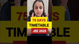 75 Days Timetable jee2025 Daily Target 🎯 [upl. by Ameer452]