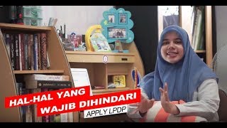 Halhal yang WAJIB DIHINDARI saat mendaftar beasiswa LPDP [upl. by Nivra]