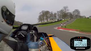 Cadwell Park Race 2 April 2018 Sam Moss 31 125 Open Superkart [upl. by Risteau]