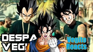 Vegito Reacts to despaVEGITO DBZ PARODY [upl. by Adiela]