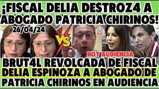 BRUT4L FISCAL SUPREMA DELIA ESPINOZA RIDICULIZ4 A ABOGADO DE PATRICIA CHIRINOS HOY 260424 [upl. by Carpenter]