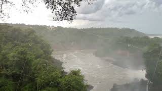 Iguazu waterfalls beautiful nature park on the border of Brazil and Argentina [upl. by Fayth11]