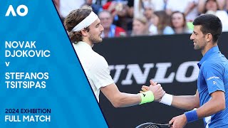 Novak Djokovic v Tsitsipas Full Match  Australian Open 2024 Exhibition [upl. by Amsden993]