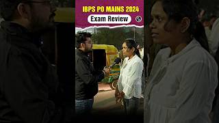 IBPS PO Mains 2024 Student Review 🔥 ibpspomains examanalysis pw shorts [upl. by Dudley]