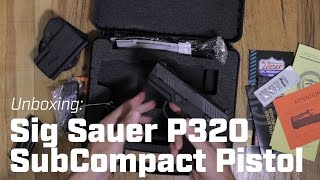 Unboxing Sig Sauer P320 SubCompact Pistol [upl. by Solraced]