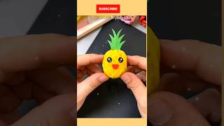 cute pineapple for foam net foam apple apple making ideas foam net craft ideas diy youtubeshort [upl. by Phelips]