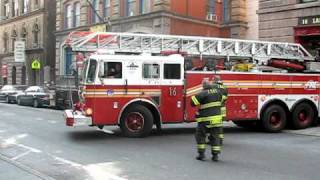 FDNY Engine 39  Ladder 16 Manhattan [upl. by Nazus23]