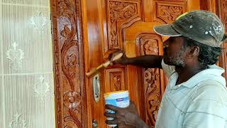 Glomax Ultra Polish Asianpaints Wood Polish Work  Local Vaniyambadi Painters [upl. by Cesya289]