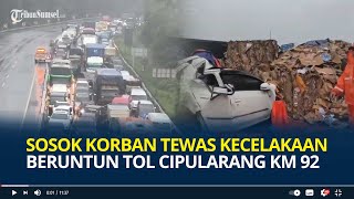 Sosok Korban Tewas Kecelakaan Beruntun Tol Cipularang KM 92 Terjepit Kursi Tangis Histeris [upl. by Natika]