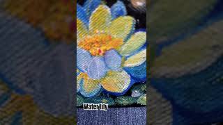 Water lily minipainting waterlily painting mini viralvideo viralreels youtubeshorts youtube [upl. by Somar]