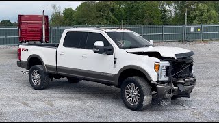 Rebuilding A Wrecked F350 King Ranch Part 1 [upl. by Adlen167]