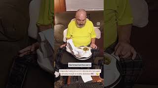 US Veteran Don Enjoys Independent Eating with Obi SelfFeeding Assistive Technology [upl. by Agnizn]