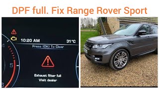 Range Rover Sport 30 SDV6 DPF Filter Full Clean blocked diesel particulate filter P2463 P2BAE NOX [upl. by Ferde]