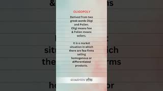 oligopoly economics class11economics microeconomics shorts economicsnotes [upl. by Celene]