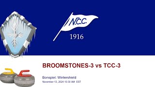 🥌 NCC Bonspiel Wintershield  BROOMSTONES3 vs TCC3 [upl. by Gibbon]