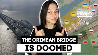 Under the Scope Ukraines Special Operation on the Crimean Bridge  Ukraine war map 25Nov2023 [upl. by Arahc665]