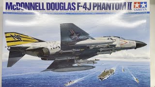 Tamiya McDonnell Douglas F4J Phantom II 132 Scale Model Aircraft [upl. by Wickman580]