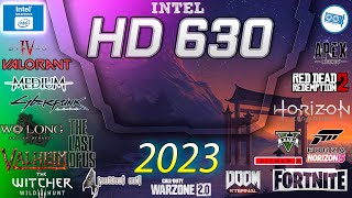 INTEL HD 630 Test in 15 GAMES  20232024 [upl. by Lyda]