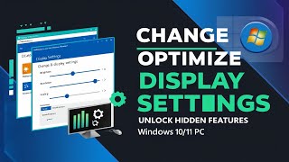 How to Change and Optimize Display Settings in Windows 1011  Unlock Hidden Display Features [upl. by Siekram]