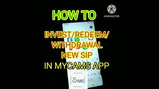 How to investwithdrawnew investRedeem in mycams appsyoutube viral mycams [upl. by Yul]