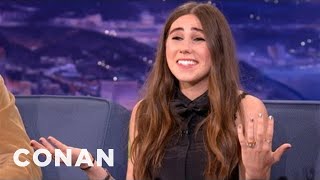 Zosia Mamet on Growing Up With David Mamet  CONAN on TBS [upl. by Roselle]