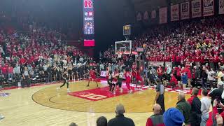 RUTGERS UPSETS 1 PURDUE HALFCOURT BUZZER BEATER BEST ANGLE [upl. by Alleuqram]