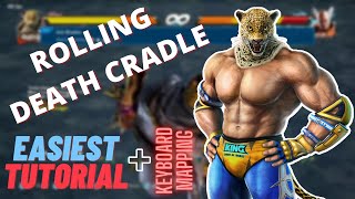 Tekken 7  How to do Kings Rolling Death Cradle easily with KEYBOARD PC  Multi Throw Tutorial [upl. by Harwell]