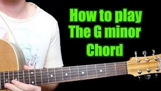 How to Play  G minor Chord Guitar [upl. by Morven]