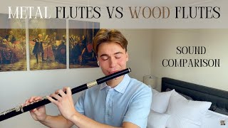 Which Sounds Better Wood vs Metal Flutes Silver amp Gold [upl. by Aisyram921]