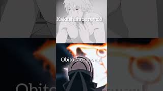 Kakashi amp obito face revealedshortsAN1MEAMV [upl. by Neesay]