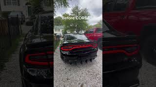 The before and after CORSA exhaust charger dodgechargersrt chargersrt shorts exhaust subscribe [upl. by Namrehs]