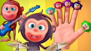 Monkey Finger Family 3D  Videogyan 3D Rhymes  Nursery Rhymes For Children [upl. by Mace134]