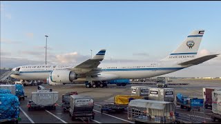 4K RARE State of Kuwait A340500 9KGBA at Amsterdam Airport Schiphol [upl. by Nereen]