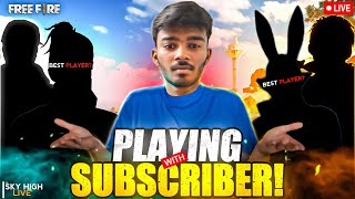 playing with subs❤️😘II ROAD TO 1K SUBSCRIBER😍freefire skyhighff [upl. by Itra]