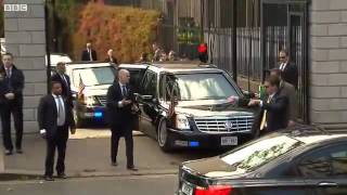 Barack Obamas Limo quotThe Beastquot Gets stuck in Dublin [upl. by Namdor837]