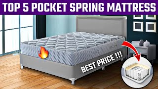 Top 5 Best Pocket Spring Mattress In India 2024  Pocket Spring Mattress Review 2024 [upl. by Aneleairam]