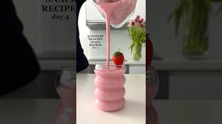 Healthy Raspberry Strawberry Smoothie🤩 healthyrecipes snacksrecipe smoothie [upl. by Elcin870]