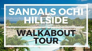 SANDALS OCHI HILLSIDE  JAMAICA  WALKABOUT TOUR  2018 [upl. by Annaoj]