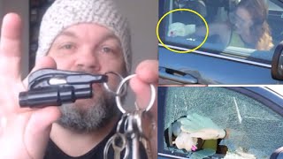 This Key Chain Could SAVE Your Life Car Escape Tool Resqme Review Window Breaker Seatbelt Cutter [upl. by Grannia657]