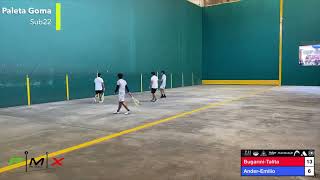 Final Varonil Frontenis BugariniTalita VS AnderEmilio Cuernavaca Morelos 2023 [upl. by Perle]