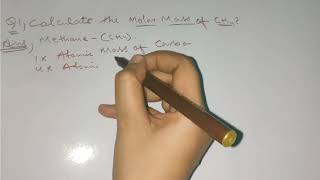 Calculate Molar Mass of CH4 Methane  Intermediate chemistry  TOSS chemistry toss neet shorts [upl. by Sera147]