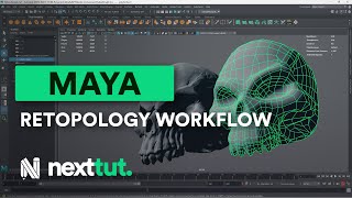 MAYA TUTORIAL  Retopology Workflow [upl. by Worl]