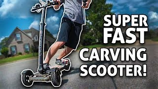 SUPER FAST 3Wheel CARVING Electric Scooter Cycleboard REVIEW [upl. by Ulah]