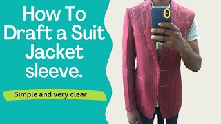 Master Your Suit Jacket Look The Easiest Sleeve Drafting Method [upl. by Lachance]