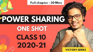 Power Sharing Class 10 One Shot  Victory Series  Preboards Preparation  202021  Full Chapter [upl. by Eiramanig]