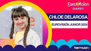 Entrevista a CHLOE DELAROSA representante de España en Eurovisión Junior 2024  Eurovisión Diaries [upl. by Acinor]