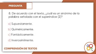 Guía Oficial IPN 2022  Comprensión de textos No 8 [upl. by Arianie237]